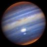 Gemini Captures Close Encounter of Jupiter's Red Spots 