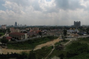 View from the balcony of our apartment in Kuala Lumpur, Malaysia